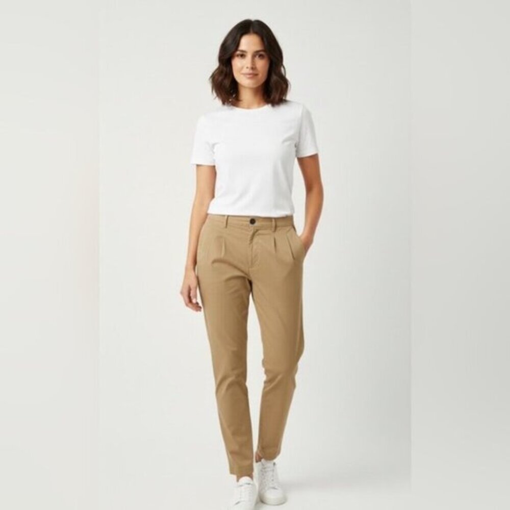 Fradi Tailored Pants – Italian Size 54 – Beige – Made in Italy